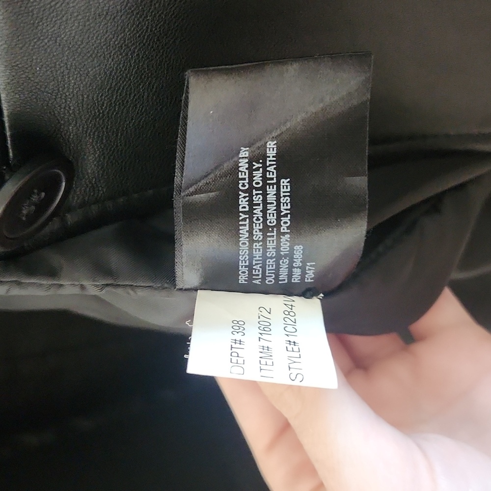 Bernardo Black Genuine Leather Jacket - Picture 7 of 7
